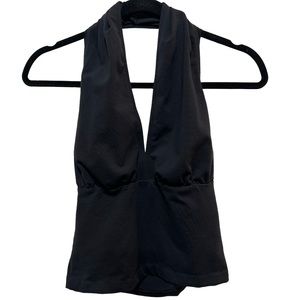 Elegant Black Halter Tank Top